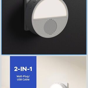 2-in-1 Wall-Plug white noise sounds machine